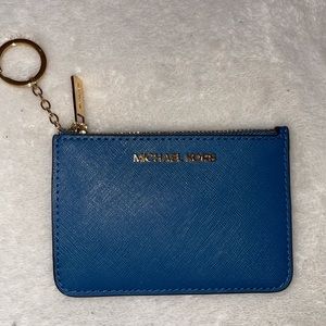 navy blue michael kors coin purse